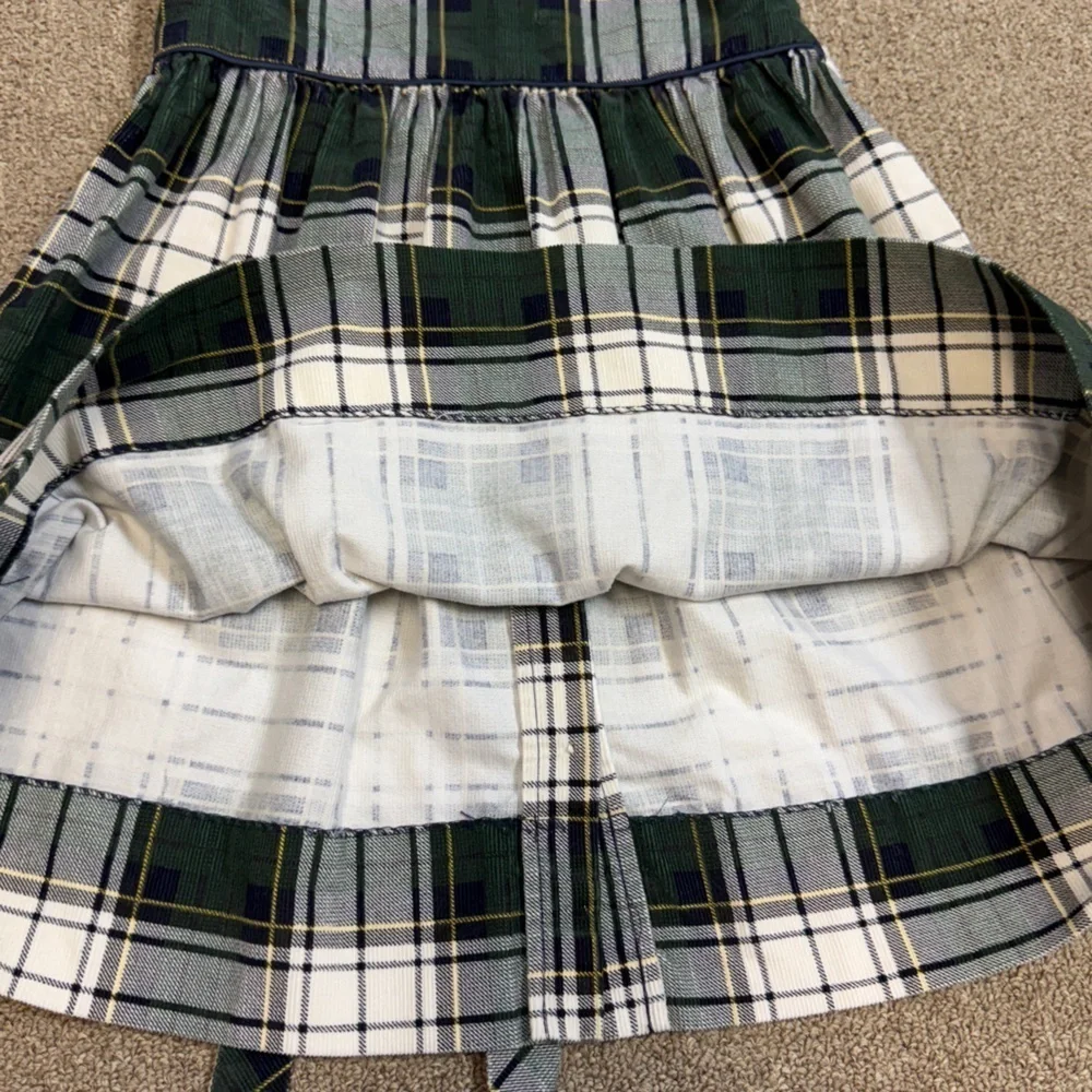 Ralph Lauren: Girls Blue / Green / White Tartan Plaid Dress, Size 4 / 4T